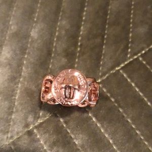 Marc Jacobs Rose Gold Lock and Chain Ring